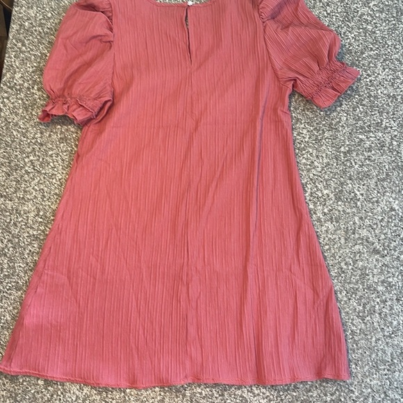 New without tag SHEIN puff sleeve A-line dress women’s M - Picture 4 of 4